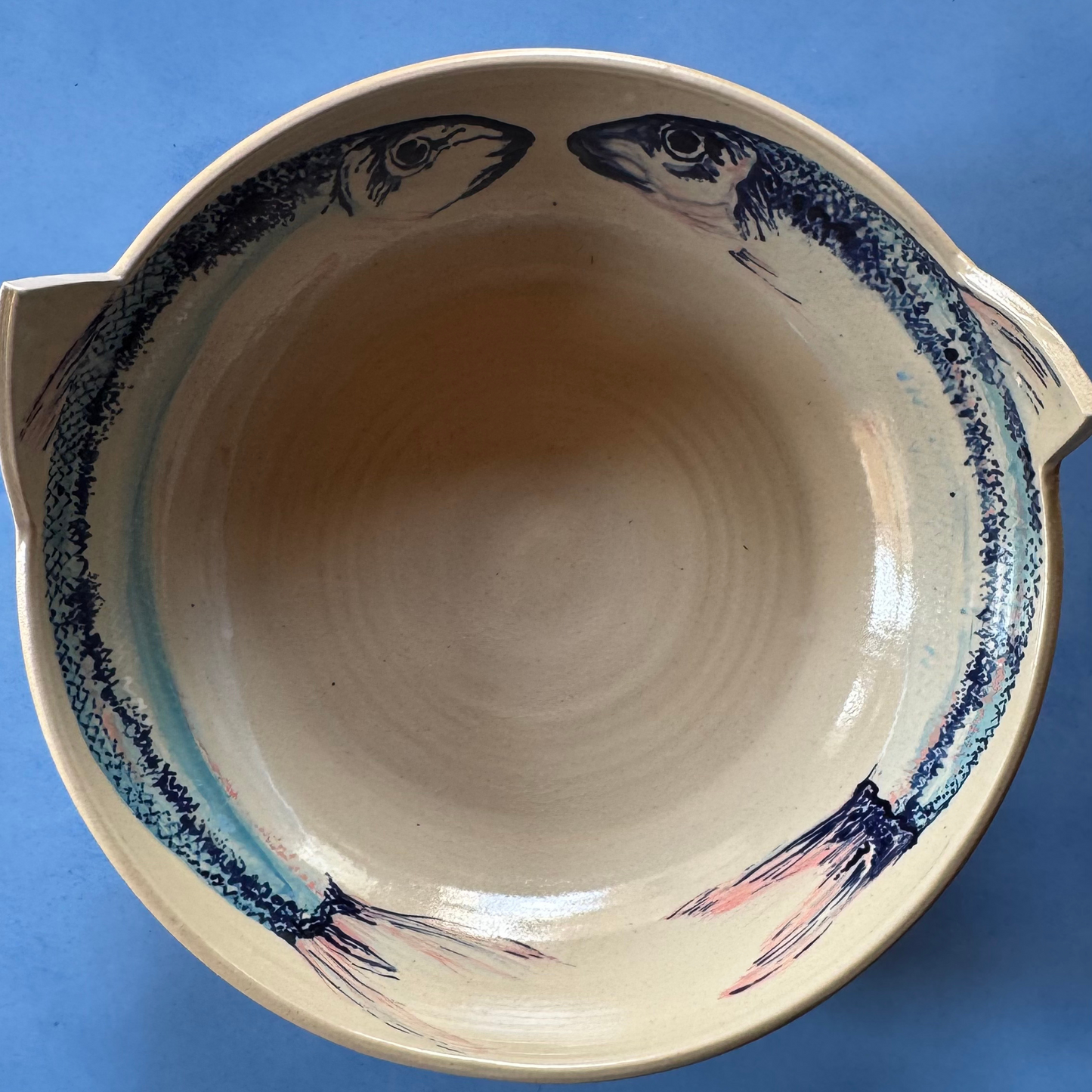 Handcrafted Ceramic Large Bowl I Herring Fish