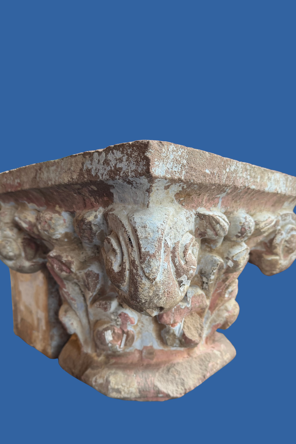 Antique Bentheim Sandstone Capital – Statement Piece or Side Table