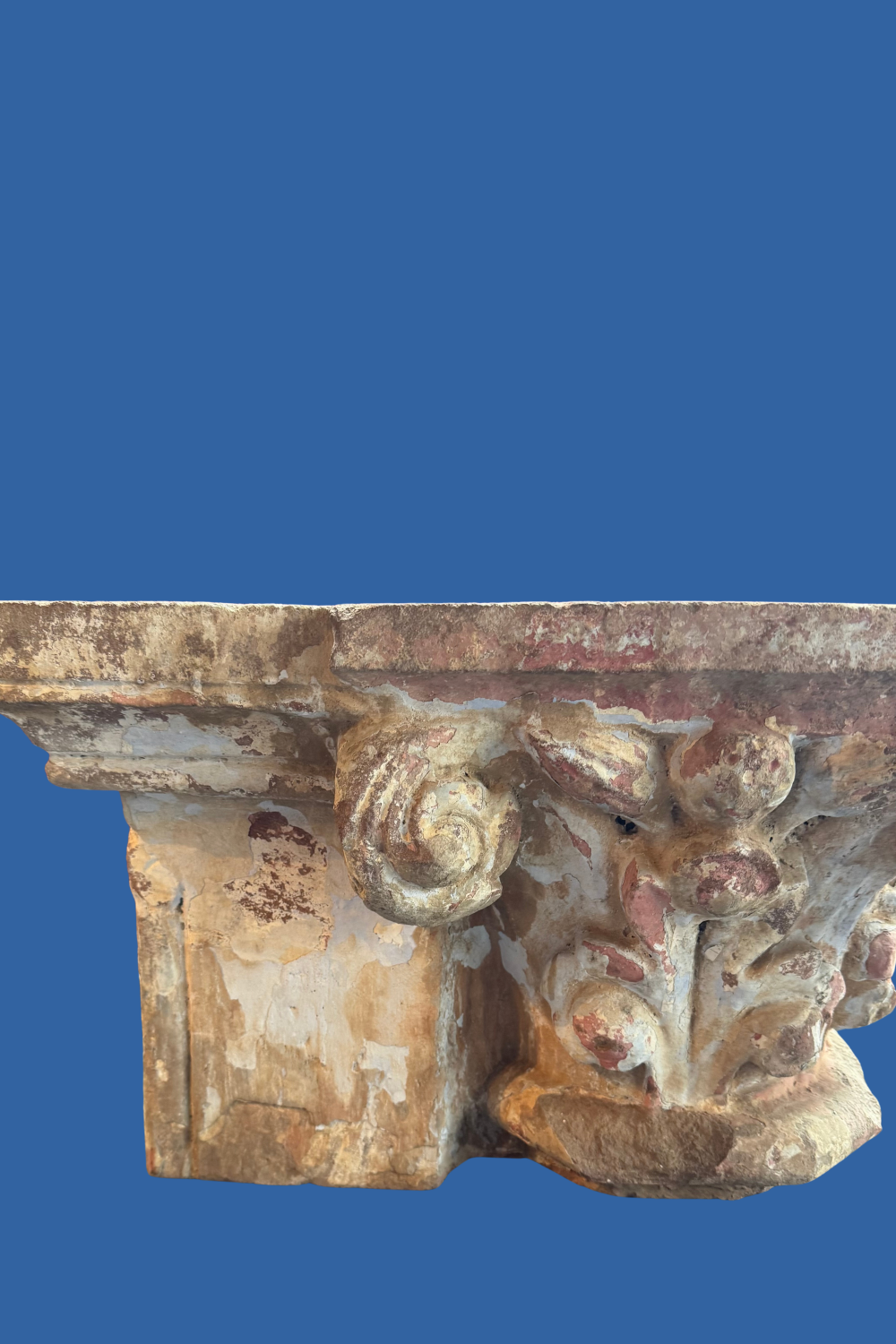 Antique Bentheim Sandstone Capital – Statement Piece or Side Table